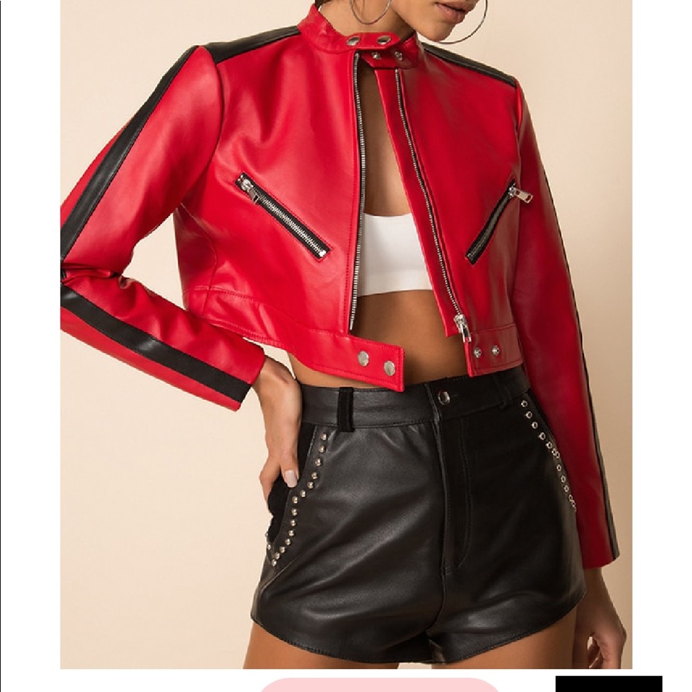 Superdown- Thandi cropped racer jacket